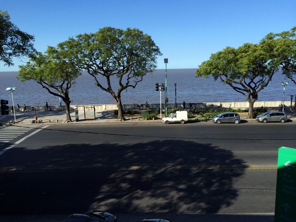 03 View Of Rio de la Plata And The Street From Aeroparque Internacional Jorge Newbery Airport Buenos Aires